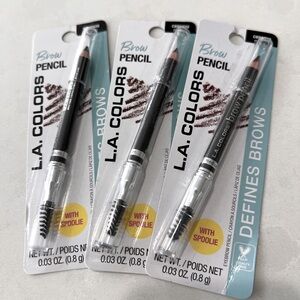 3 pc L.A. Colors Brow Pencil Bundle - Medium Brown